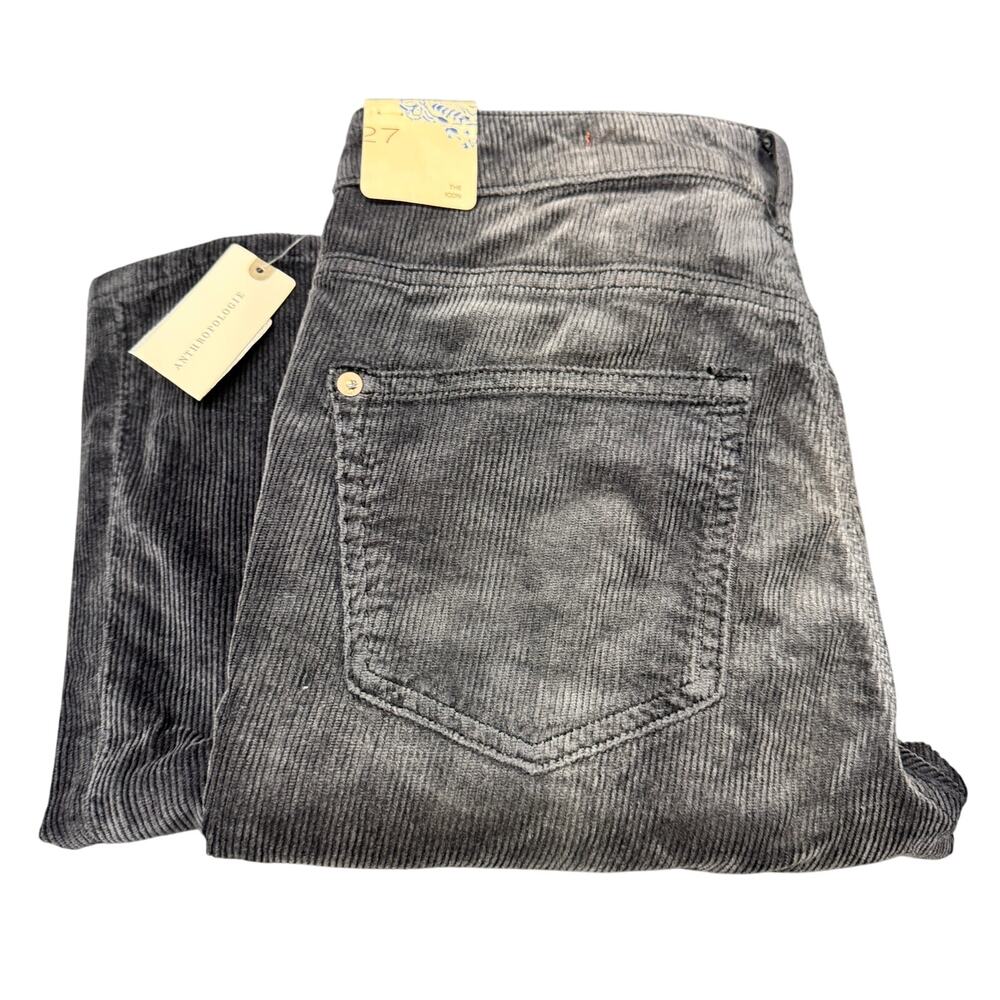 Pilcro Icon Corduroy Jeans Womens 27 (28x30 ACTUAL) Flare Faded Wash Pants NEW